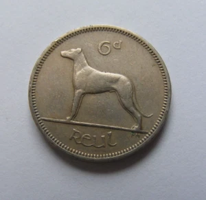 Ireland 1962 Sixpence Coin Old Vintage Irish Wedding 6d - Picture 1 of 4