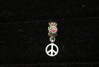 Pandora Ss Bead With Peace Sign Charm