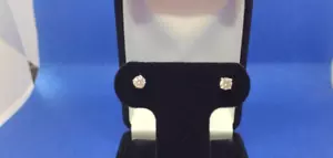 **NUEVO** Tachuelas de diamante con tornillo trasero de platino de 1/2 ctw (A311) - Imagen 1 de 19