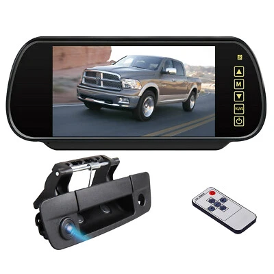 7" Mirror Monitor Rear View Backup Camera For Dodge Ram 1500 2500 3500 2010-2017 - Image 1 of 4