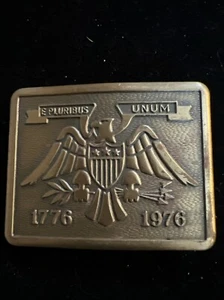 Vintage Bicentennial 1776 to 1976 Metal Belt Buckle - Picture 1 of 2