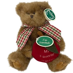 Bearington Bear Beary Best Teacher Plüsch mit duftendem roten Apfel 10 Zoll #1719 mit Etikett - Bild 1 von 13