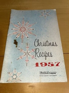 Vintage 1957 Christmas Recipes General Electric Cookbook Cook Book Cooking - Imagen 1 de 4