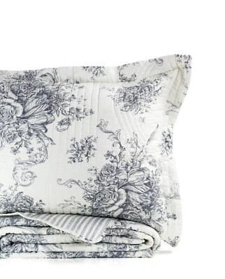 Floral Cotton Quilt Set - Image 1 of 4