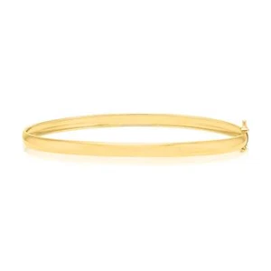 9ct Yellow Gold Silver Filled Bangle - Picture 1 of 1