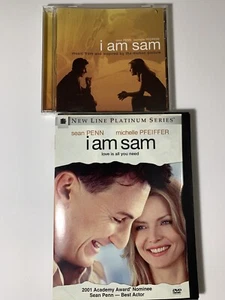I Am Sam (DVD, 2002) Penn, Pfeiffer New Line Platinum Series + Soundtrack - Picture 1 of 8