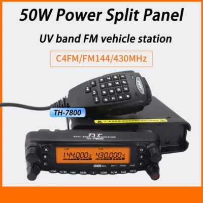 NUEVO TYT TH-7800 DOBLE BANDA U/VHF 134-174 MHZ 50W RADIO MÓVIL REPETIDOR DE BANDA CRUZADA Foto 1 de 4