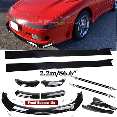 Front Rear Bumper Lip Spoiler Splitter Body Kit Side Skirt For Mitsubishi 3000GT Foto 1 de 4