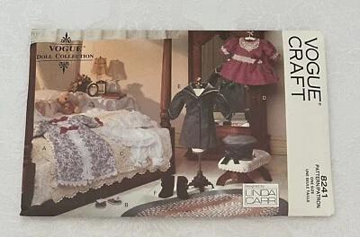 Vogue Craft 8241 LINDA CARR Victorian 18” Doll Clothes NEW Uncut Factory Folded - Image 1 of 3
