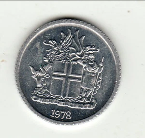 ICELAND 1 KRONA 1978 ALU UNC  - Picture 1 of 2