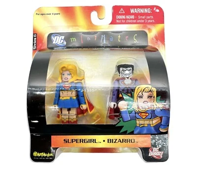 DC Minimates Serie 6 Supergirl & Bizarro Figuras Art Asylum 2007 Nuevo Foto 1 de 4