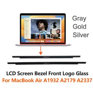 LCD Screen Bezel Front logo Glass Cover for MacBook Air 13" A1932 A2179 A2337 - Picture 1 of 6