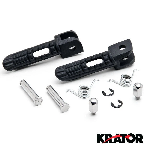 Juego de reposapiés (delanteros) negros para Suzuki GSXR 600 2001-2014 Foto 1 de 3