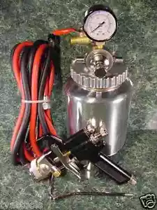 Kit de PISTOLA PULVERIZADORA DE AIRE para olla a presión remota de 2 cuartos con medidor y mangueras pulverizador de pintura - Imagen 1 de 1