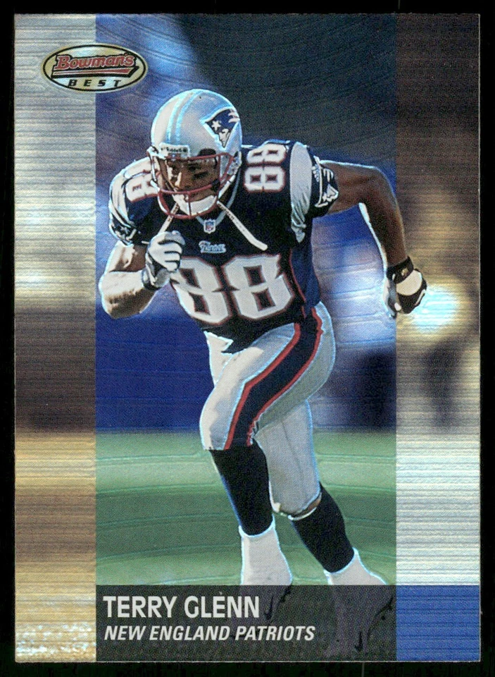 2001 Bowman's Best Terry Glenn New England Patriots #64 - Image 1 of 2