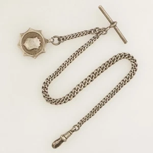 RARE! Antique Silver Chain Pocket Watch for Men's fusee repeater tourbillon RAR - Picture 1 of 5