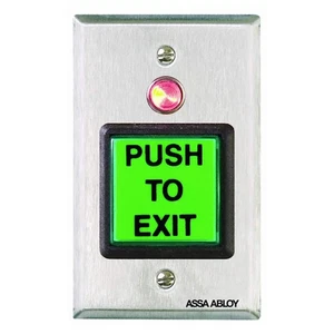 SECURITRON PB2 Push to Exit Button, Wall Mounted 5XTD0 - Picture 1 of 1