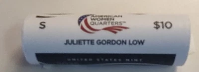 2025-S JULIETTE GORDON LOW Quarter Roll in Original Government Packaging - Image 1 of 3