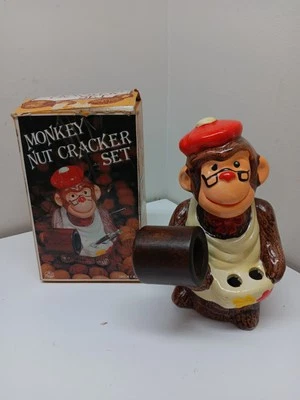 Vintage Ceramic Monkey Nut Cracker W/Box MISSING THE TOOLS/TOOLS ON EBAY - Image 1 of 4