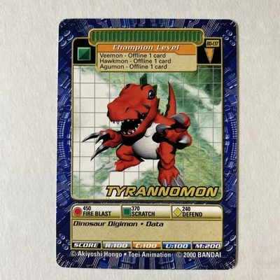 Digimon Digi Battle Tyrannonmon Bo-137 Series 3 Bandai 2000 Non Foil NM/LP - Image 1 of 4