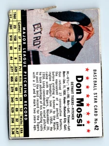 1961 Post Cereal (F278-33) #42b Don Mossi Mail Order Version - Picture 1 of 2