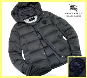 Hombres Talla S BURBERRY Etiqueta Negra BLACKLABEL Chaqueta Puffer Caballo Bordado Colla - Imagen 1 de 9