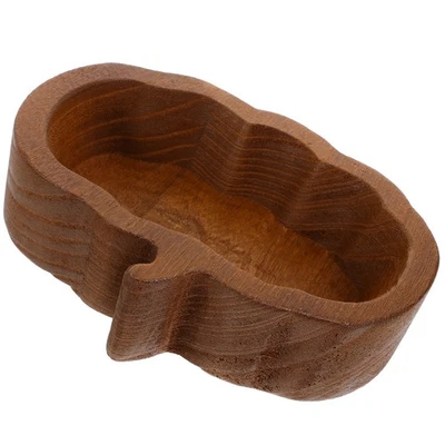 Kürbisförmige Schüssel, Salatschüssel aus Holz, Obstbehälter, Süßigkeitenschale - Bild 1 von 4