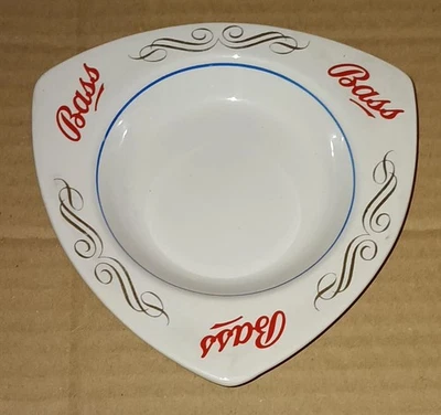 Bass Triangular Ceramic Pub Ashtray by T. G. Green & Co Ltd England Bass & Co.  - Image 1 of 4
