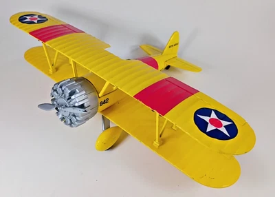 LTD ED LIBERTY CLASSICS 1934 STEARMAN BI PLANE DIE CAST #61178 N2S-5, US NAVY. - Image 1 of 4