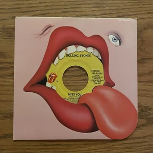 THE ROLLING STONES - MISS YOU /FAR AWAY EYES, 45 RPM, 1978 W/ TONGUE SLEEVE, NM - Picture 1 of 11