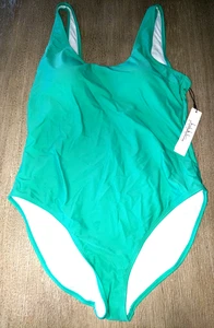 Nicole Miller Damen NEU Neu mit Etikett Badeanzug Größe XL MEERGRÜN 120,00 UVP - Bild 1 von 2