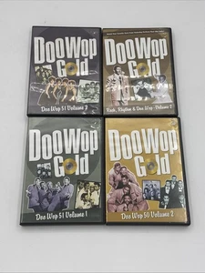 (4) Doo-Wop Gold DVDs Time Life 50 Vol 2 51 Vol 1 & 2 Rock Rhythm Vol 2 - Foto 1 di 2