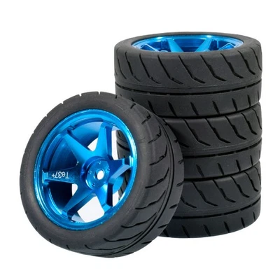 Llantas de aluminio para coche de radiocontrol de carretera 1/10 llantas neumáticos para Yokomo XV02 TT02 HSP Tamiya Foto 1 de 4