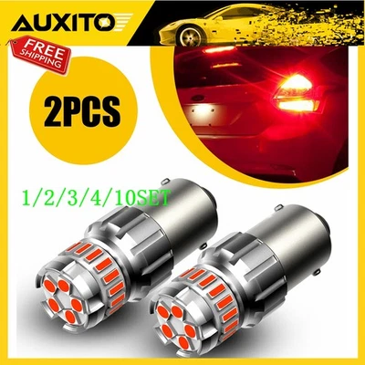 1156 P21W 7506 BA15S Luz LED Sin Errores Rojo Luces de Estacionamiento Duraderas 1~10 Juego Foto 1 de 4
