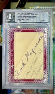 2012 Leaf Cut Signature 1/1 - Bronko Nagurski / Red Grange Dual Auto BEARS 1/1 - Picture 1 of 2