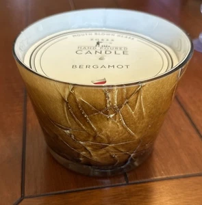 Zorza Mouth Blown Glass Bergamot Candle Made In Poland - Picture 1 of 3