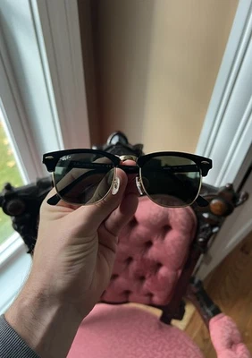 Occhiali da sole Ray-Ban Clubmaster autentici - usati - Immagine 1 di 3