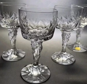 4x Rare Vintage Rosenthal Ice Crystal Germany Bleikristal 24 75ml Cordia Glasses - Picture 1 of 10