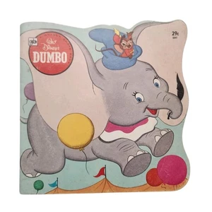 Walt Disney's Dumbo, The Flying Elephant A Golden Super Shape Book 1972 USA - Picture 1 of 7
