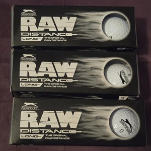 Slazenger Raw Distance Long White Golf Balls 3 Boxes 9 Total New in Boxes - Picture 1 of 8