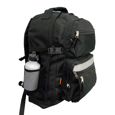 Mochila Escolar Extra Grande 19" Multi-bolsillos con Raya Reflectante de Seguridad Foto 1 de 4