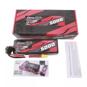 Gens Ace G-Tech 11.1V 60C 3S 5000mAh Lipo RC Car Battery Pack With XT60 Plug - Picture 1 of 5
