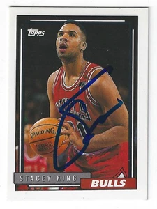 STACEY KING CHICAGO BULLS SIGNED CARD MIAMI HEAT MAVERICKS CELTICS TIMBERWOLVES - Picture 1 of 1