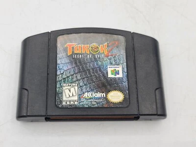 Turok 2: Seeds of Evil (Nintendo 64, 1998) -USED- G613 - Image 1 of 3