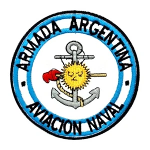 Parche bordado con logotipo de la Armada de Aviación Argentina ejército guerra país América - Imagen 1 de 1