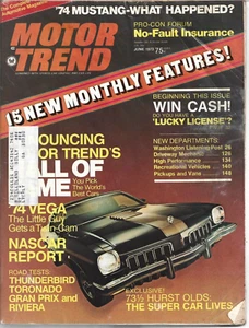 Revista Motor Trend 73 de junio de 1973 - Mustang 74 - What Happened - Imagen 1 de 2