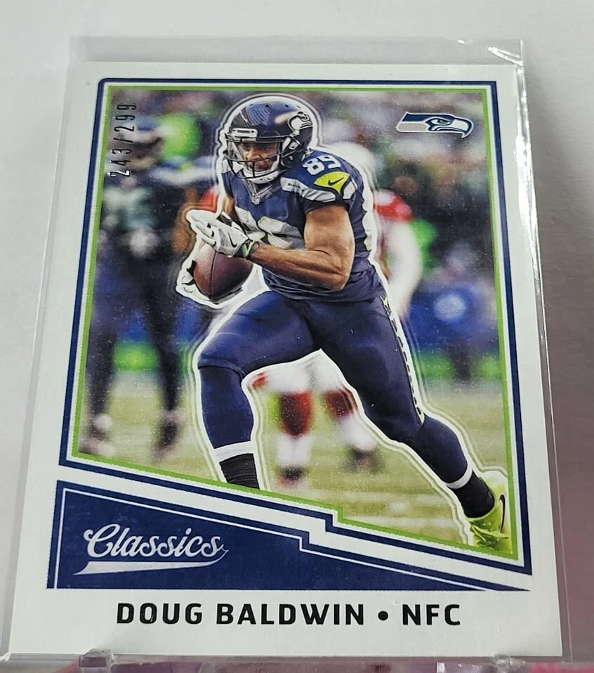 2017 Panini Classics Doug Baldwin Red Back /299 Seattle Seahawks - Image 1 of 2
