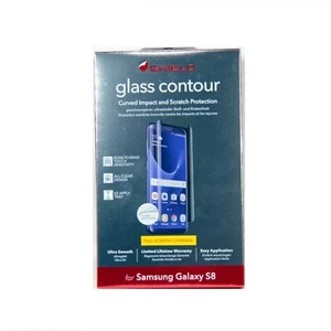 ZAGG INVISIBLESHIELD GLASS CONTOUR FOR SAMSUNG GALAXY S8 TEMPERED NEW GS8CGS-F00 - Picture 1 of 2