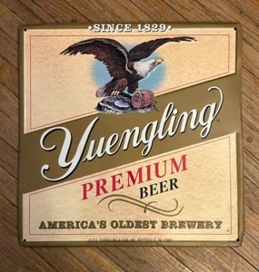 YUENGLING BIER METALL BAR SCHILD Amerikas älteste Brauerei BLECHTACKER - Bild 1 von 4