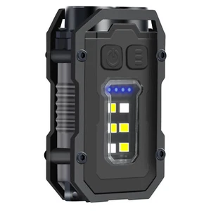Magnético LED Llavero Lámpara Rojo-Azul COB Lateral Lámpara Mini Linterna - Imagen 1 de 10